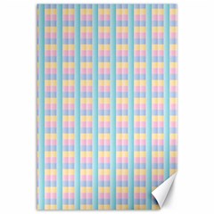 Grid Squares Texture Pattern Canvas 12  x 18  