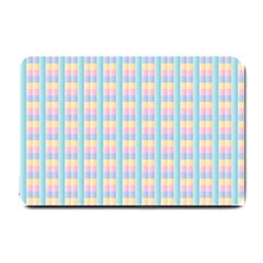 Grid Squares Texture Pattern Small Doormat  by Nexatart