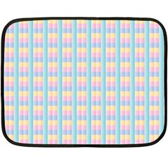 Grid Squares Texture Pattern Fleece Blanket (Mini)