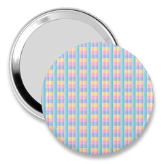 Grid Squares Texture Pattern 3  Handbag Mirrors