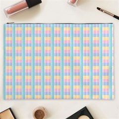 Grid Squares Texture Pattern Cosmetic Bag (XXL) 