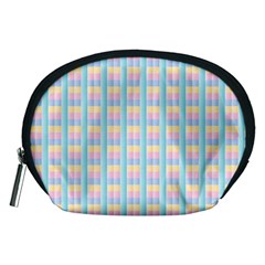 Grid Squares Texture Pattern Accessory Pouches (Medium) 