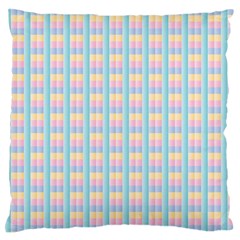 Grid Squares Texture Pattern Large Flano Cushion Case (Two Sides)