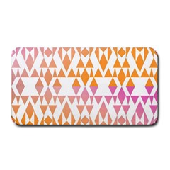 Geometric Abstract Orange Purple Pattern Medium Bar Mats by Nexatart