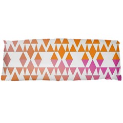 Geometric Abstract Orange Purple Pattern Body Pillow Case Dakimakura (two Sides) by Nexatart