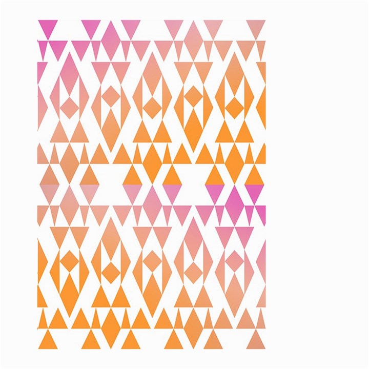 Geometric Abstract Orange Purple Pattern Small Garden Flag (Two Sides)