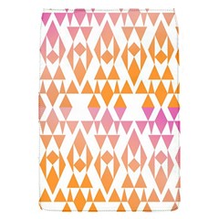 Geometric Abstract Orange Purple Pattern Flap Covers (s)  by Nexatart