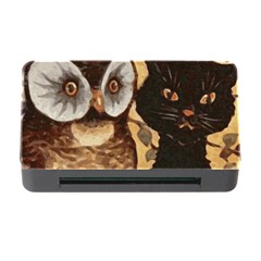 Owl And Black Cat Memory Card Reader With Cf by Nexatart