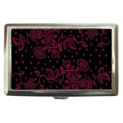 Pink Floral Pattern Background Wallpaper Cigarette Money Cases by Nexatart