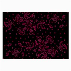 Pink Floral Pattern Background Wallpaper Large Glasses Cloth by Nexatart