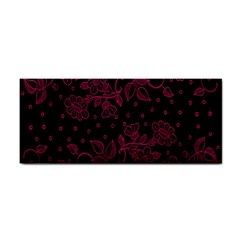 Pink Floral Pattern Background Wallpaper Cosmetic Storage Cases by Nexatart