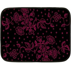 Pink Floral Pattern Background Wallpaper Fleece Blanket (mini) by Nexatart