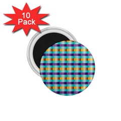 Pattern Grid Squares Texture 1 75  Magnets (10 Pack)  by Nexatart