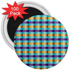 Pattern Grid Squares Texture 3  Magnets (100 Pack) by Nexatart