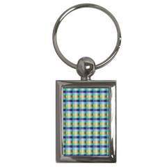 Pattern Grid Squares Texture Key Chains (rectangle)  by Nexatart