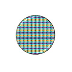 Pattern Grid Squares Texture Hat Clip Ball Marker (4 Pack) by Nexatart