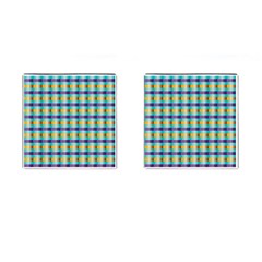 Pattern Grid Squares Texture Cufflinks (square) by Nexatart