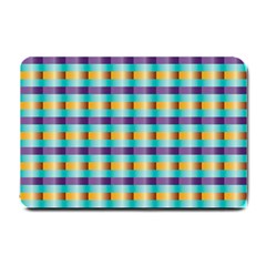 Pattern Grid Squares Texture Small Doormat  by Nexatart