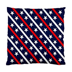 Patriotic Red White Blue Stars Standard Cushion Case (two Sides) by Nexatart