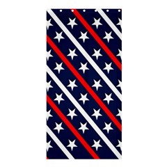 Patriotic Red White Blue Stars Shower Curtain 36  X 72  (stall)  by Nexatart