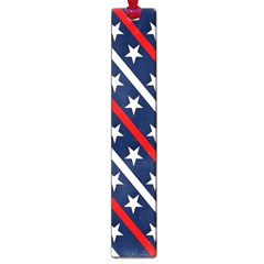 Patriotic Red White Blue Stars Large Book Marks by Nexatart