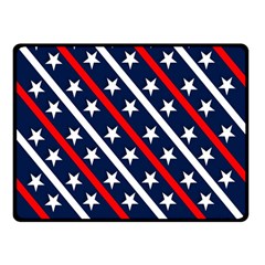 Patriotic Red White Blue Stars Double Sided Fleece Blanket (small)  by Nexatart