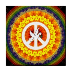 Peace Art Artwork Love Dove Tile Coasters by Nexatart