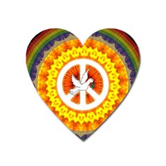 Peace Art Artwork Love Dove Heart Magnet by Nexatart