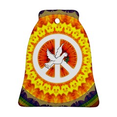 Peace Art Artwork Love Dove Bell Ornament (two Sides) by Nexatart