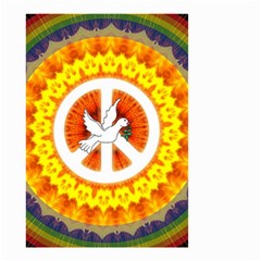 Peace Art Artwork Love Dove Small Garden Flag (two Sides) by Nexatart