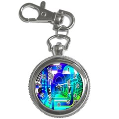 Security Castle Sure Padlock Key Chain Watches by Nexatart