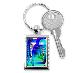 Security Castle Sure Padlock Key Chains (rectangle)  by Nexatart