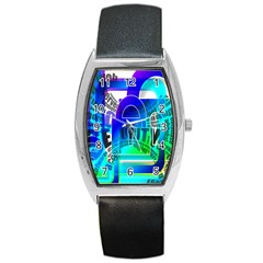 Security Castle Sure Padlock Barrel Style Metal Watch by Nexatart