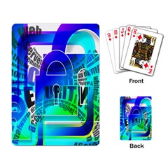 Security Castle Sure Padlock Playing Card by Nexatart