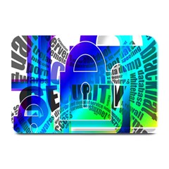 Security Castle Sure Padlock Plate Mats by Nexatart