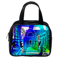 Security Castle Sure Padlock Classic Handbags (one Side) by Nexatart