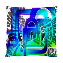 Security Castle Sure Padlock Standard Cushion Case (one Side) by Nexatart