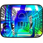 Security Castle Sure Padlock Double Sided Fleece Blanket (Mini)  35 x27  Blanket Front