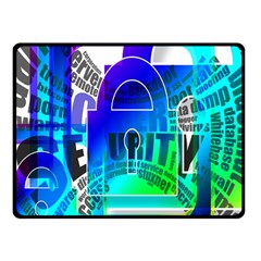 Security Castle Sure Padlock Fleece Blanket (small) by Nexatart