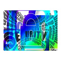 Security Castle Sure Padlock Double Sided Flano Blanket (mini)  by Nexatart