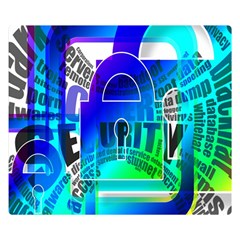 Security Castle Sure Padlock Double Sided Flano Blanket (small)  by Nexatart