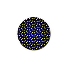 Star Christmas Yellow Golf Ball Marker by Nexatart