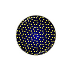 Star Christmas Yellow Hat Clip Ball Marker by Nexatart