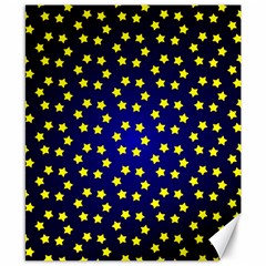 Star Christmas Yellow Canvas 8  X 10  by Nexatart