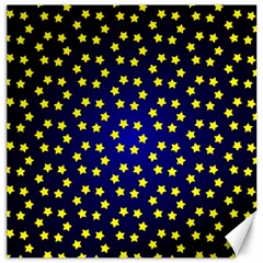 Star Christmas Yellow Canvas 16  X 16   by Nexatart