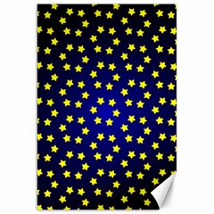 Star Christmas Yellow Canvas 20  X 30   by Nexatart