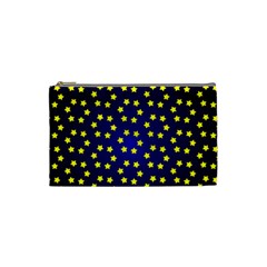 Star Christmas Yellow Cosmetic Bag (small)  by Nexatart