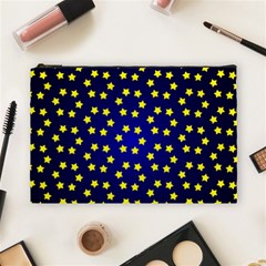 Star Christmas Yellow Cosmetic Bag (large)  by Nexatart