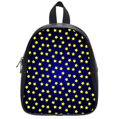 Star Christmas Yellow School Bags (small)  by Nexatart