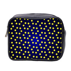 Star Christmas Yellow Mini Toiletries Bag 2-side by Nexatart